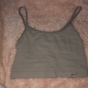 Garage clothing cropped  spaghetti strapped cropped tank top